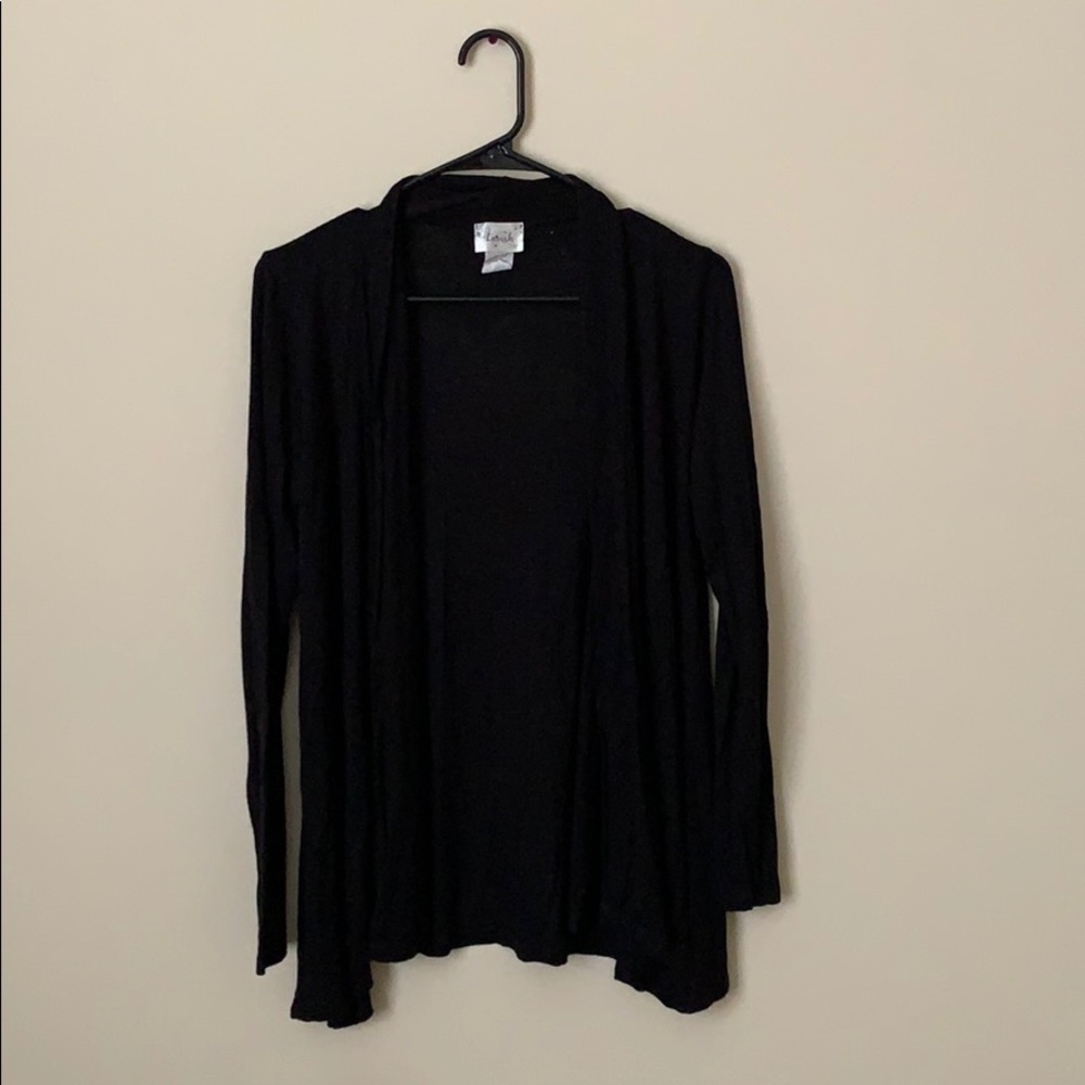 Black cardigan